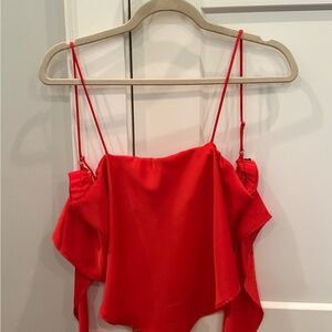 Red Women's Spaghetti Strap Top